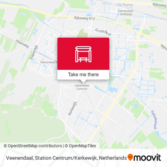 Veenendaal, Station Centrum / Kerkewijk Karte