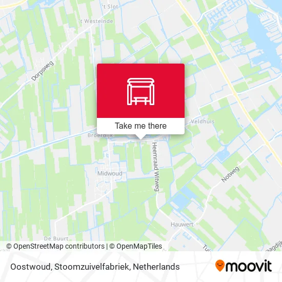 Oostwoud, Stoomzuivelfabriek map