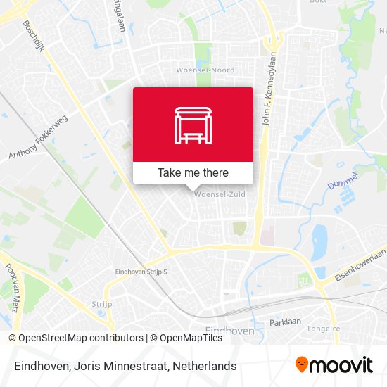 Eindhoven, Joris Minnestraat Karte