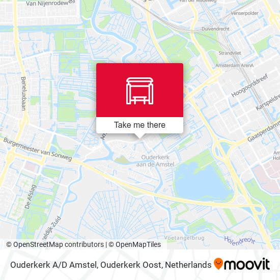 Ouderkerk A / D Amstel, Ouderkerk Oost map