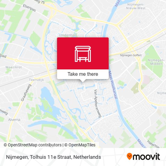 Nijmegen, Tolhuis 11e Straat map