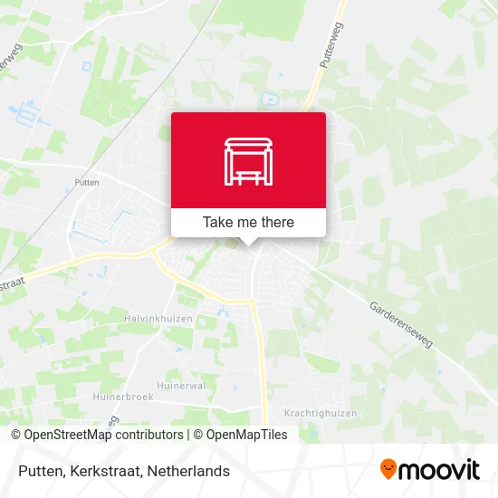 Putten, Kerkstraat map