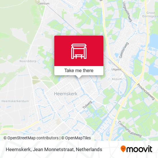Heemskerk, Jean Monnetstraat map