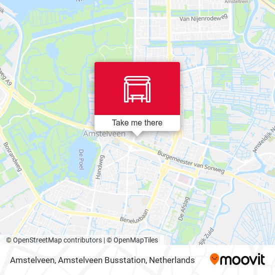 Amstelveen, Amstelveen Busstation map