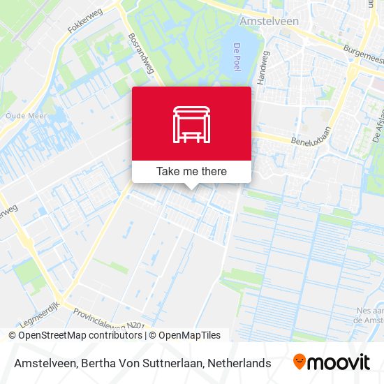 Amstelveen, Bertha Von Suttnerlaan map