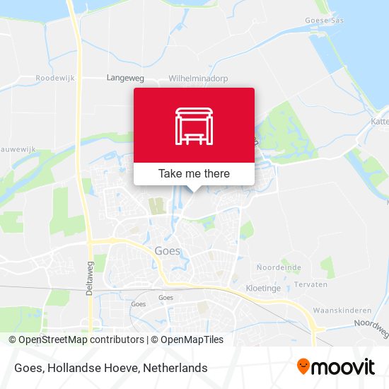Goes, Hollandse Hoeve map
