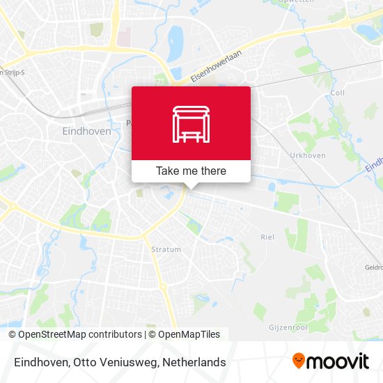 Eindhoven, Otto Veniusweg Karte
