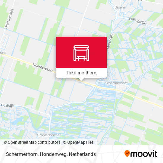 Schermerhorn, Hondenweg Karte