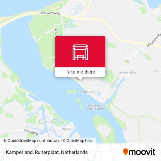 Kamperland, Ruiterplaat Karte