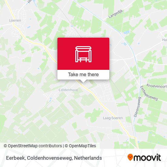 Eerbeek, Coldenhovenseweg map