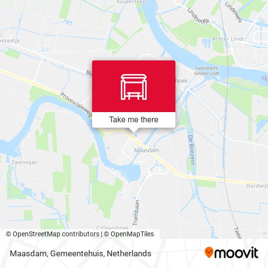 Maasdam, Gemeentehuis map