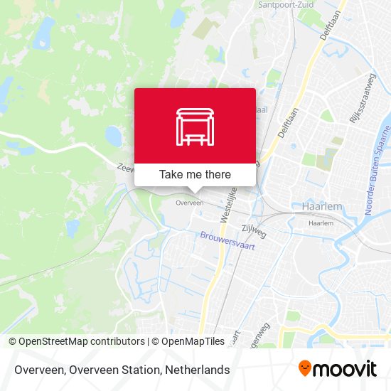 Overveen, Overveen Station map