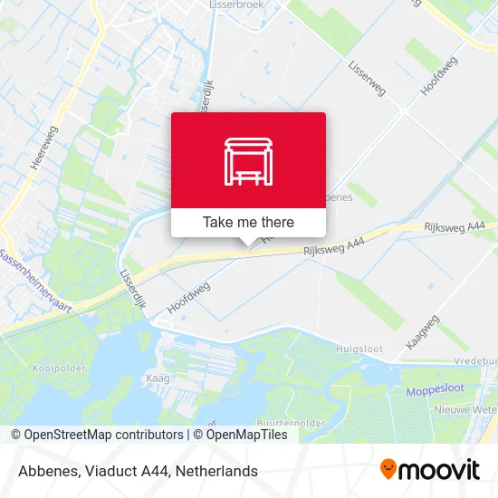 Abbenes, Viaduct A44 Karte