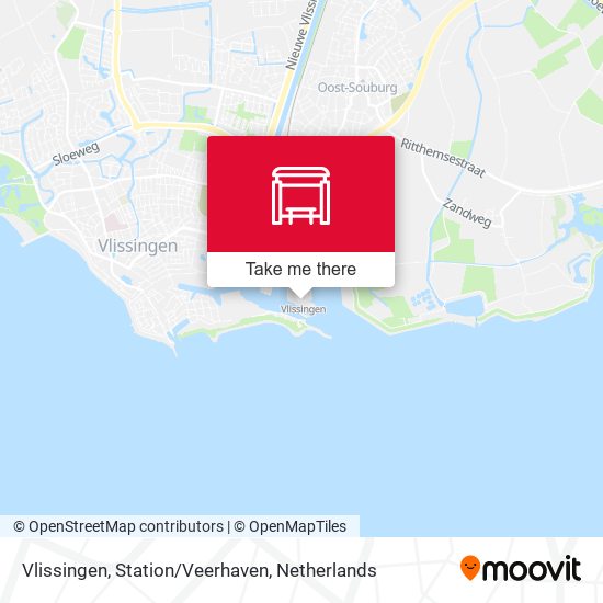 Vlissingen, Station/Veerhaven map