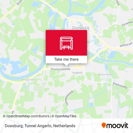Doesburg, Tunnel Angerlo map