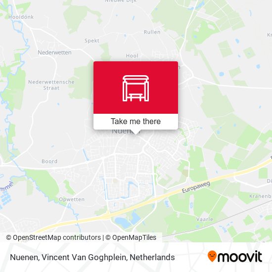 Nuenen, Vincent Van Goghplein map