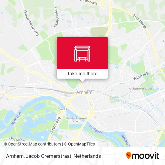 Arnhem, Jacob Cremerstraat map
