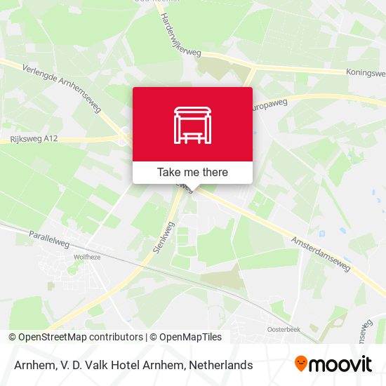 Arnhem, V. D. Valk Hotel Arnhem map