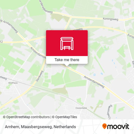 Arnhem, Maasbergseweg map