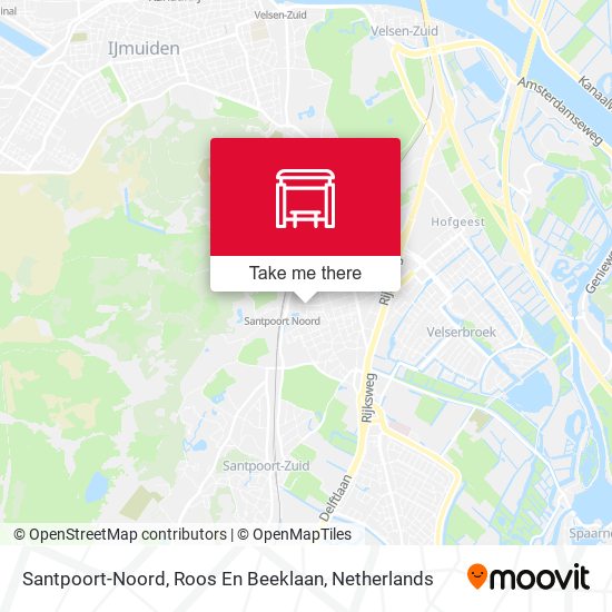 Santpoort-Noord, Roos En Beeklaan map