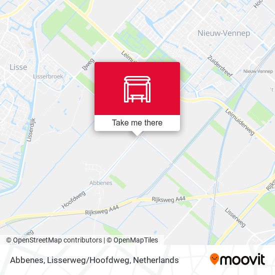 Abbenes, Lisserweg/Hoofdweg map