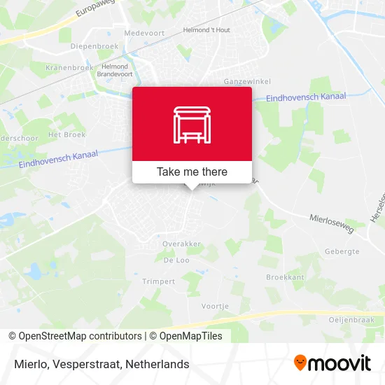 Mierlo, Vesperstraat map