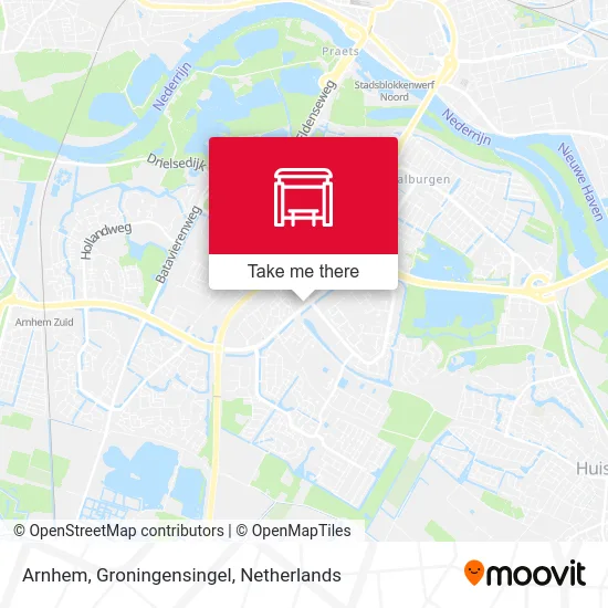 Arnhem, Groningensingel Karte