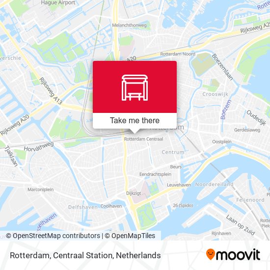 Rotterdam, Centraal Station map