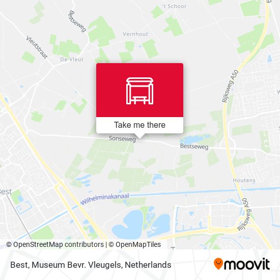 Best, Museum Bevr. Vleugels map