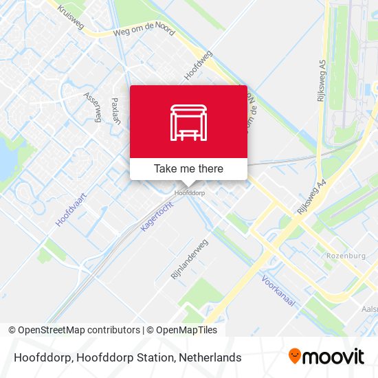 Hoofddorp, Hoofddorp Station map