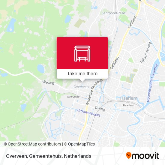 Overveen, Gemeentehuis map