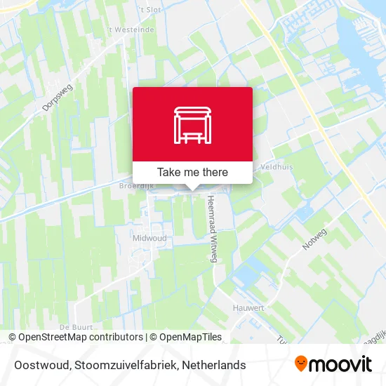 Oostwoud, Stoomzuivelfabriek map