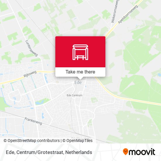 Ede, Centrum/Grotestraat map