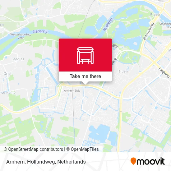 Arnhem, Hollandweg map