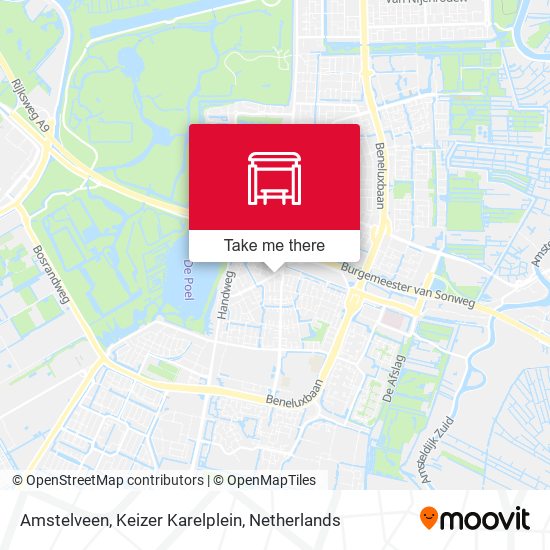 Amstelveen, Keizer Karelplein map
