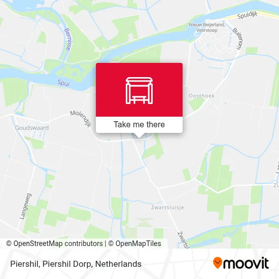 Piershil, Piershil Dorp map