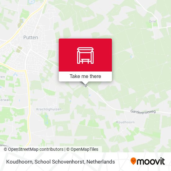 Koudhoorn, School Schovenhorst map