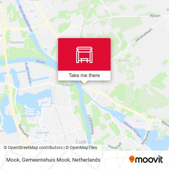 Mook, Gemeentehuis Mook map