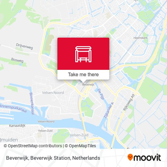 Beverwijk, Beverwijk Station map