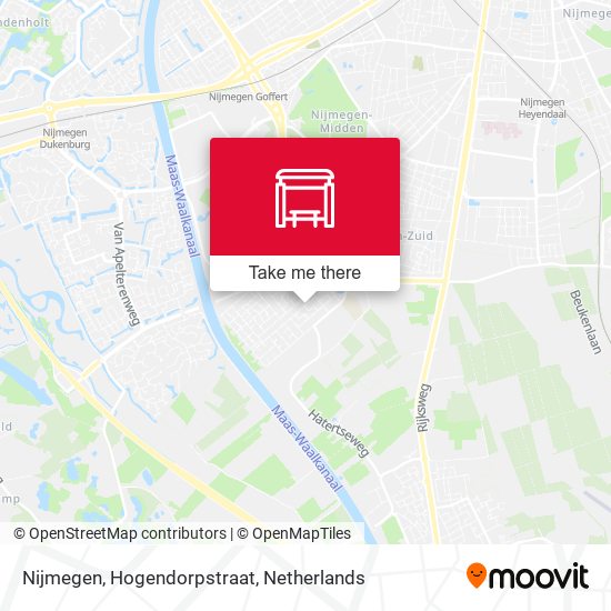 Nijmegen, Hogendorpstraat map