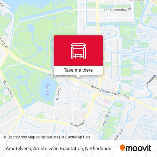 Amstelveen, Amstelveen Busstation map