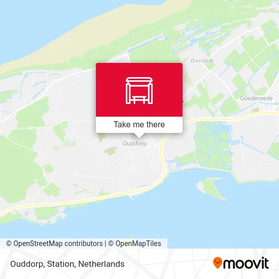 Ouddorp, Station map