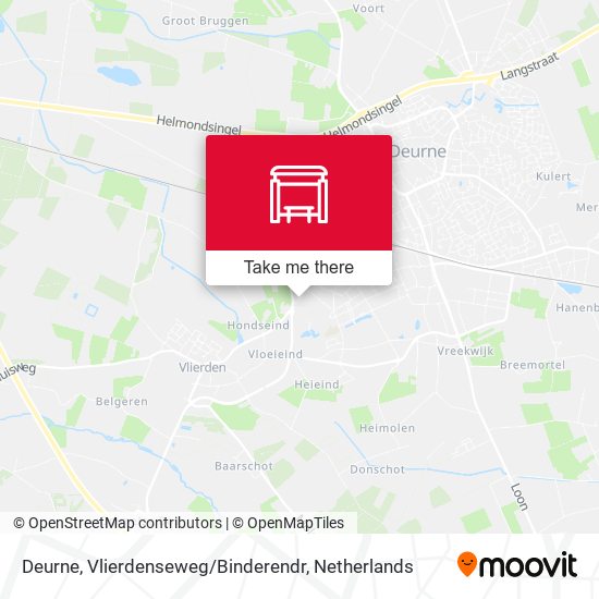 Deurne, Vlierdenseweg / Binderendr map