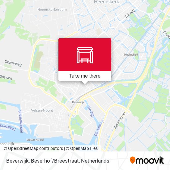 Beverwijk, Beverhof/Breestraat map
