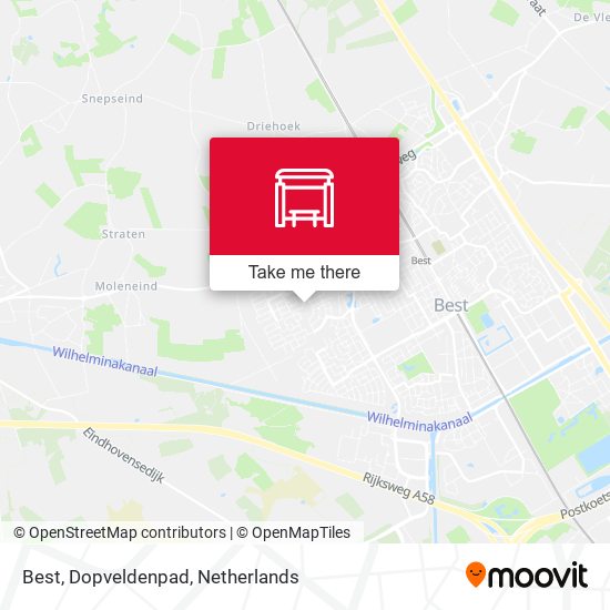 Best, Dopveldenpad map