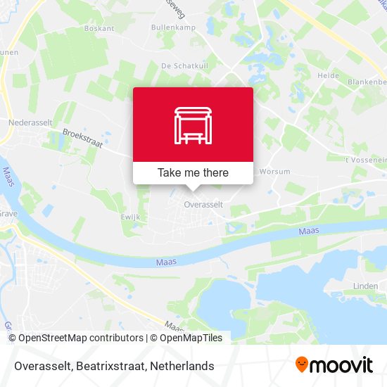 Overasselt, Beatrixstraat map