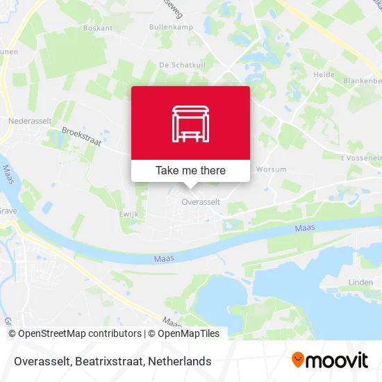 Overasselt, Beatrixstraat map