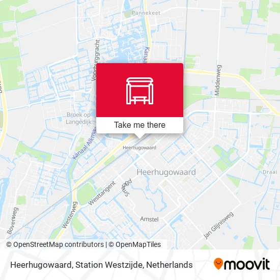 Heerhugowaard, Station Westzijde map