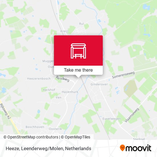 Heeze, Leenderweg/Molen map