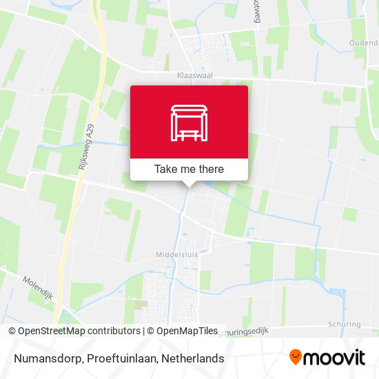 Numansdorp, Proeftuinlaan map